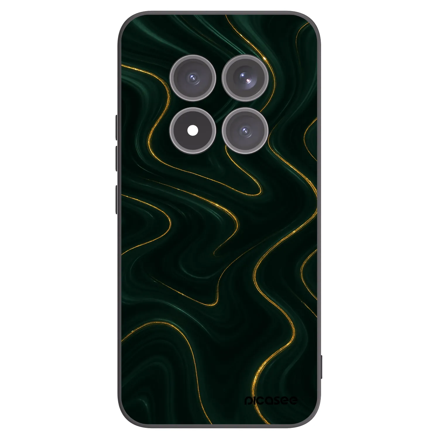 Picasee Μαύρη θήκη σιλικόνης για Xiaomi Redmi Note 15 Pro+ - Vawes