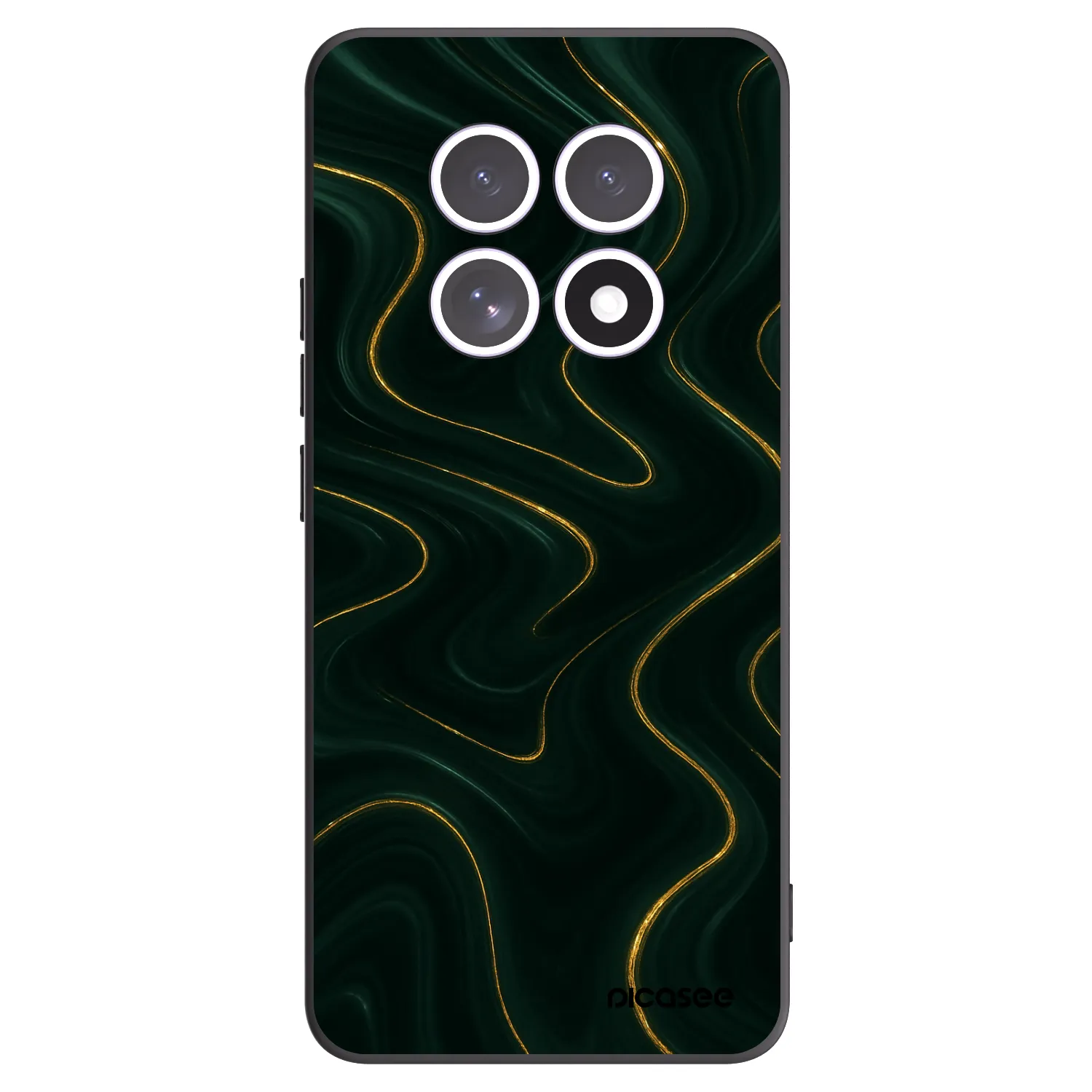 Picasee Μαύρη θήκη σιλικόνης για Xiaomi Redmi Note 15 - Vawes