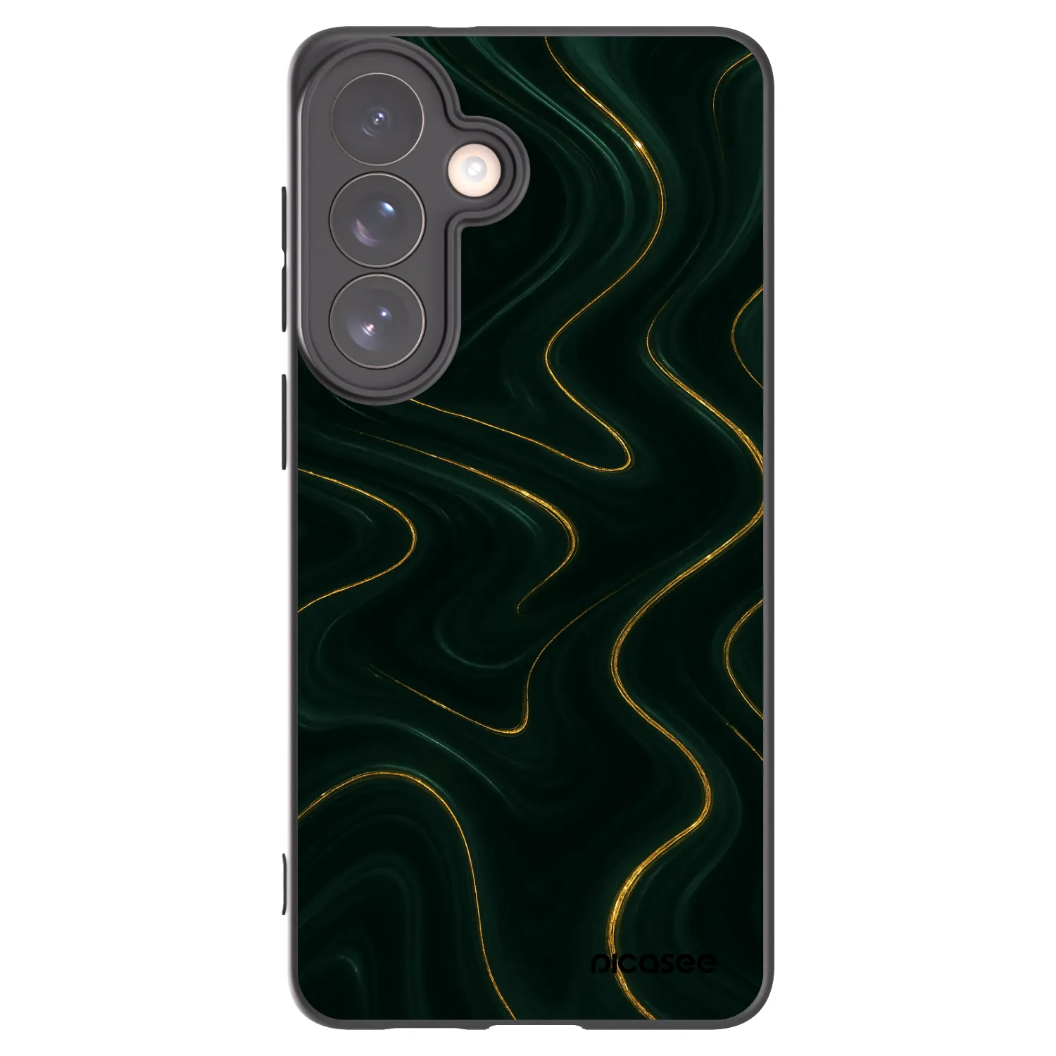 Picasee Μαύρη θήκη σιλικόνης για Samsung Galaxy S26+ - Vawes