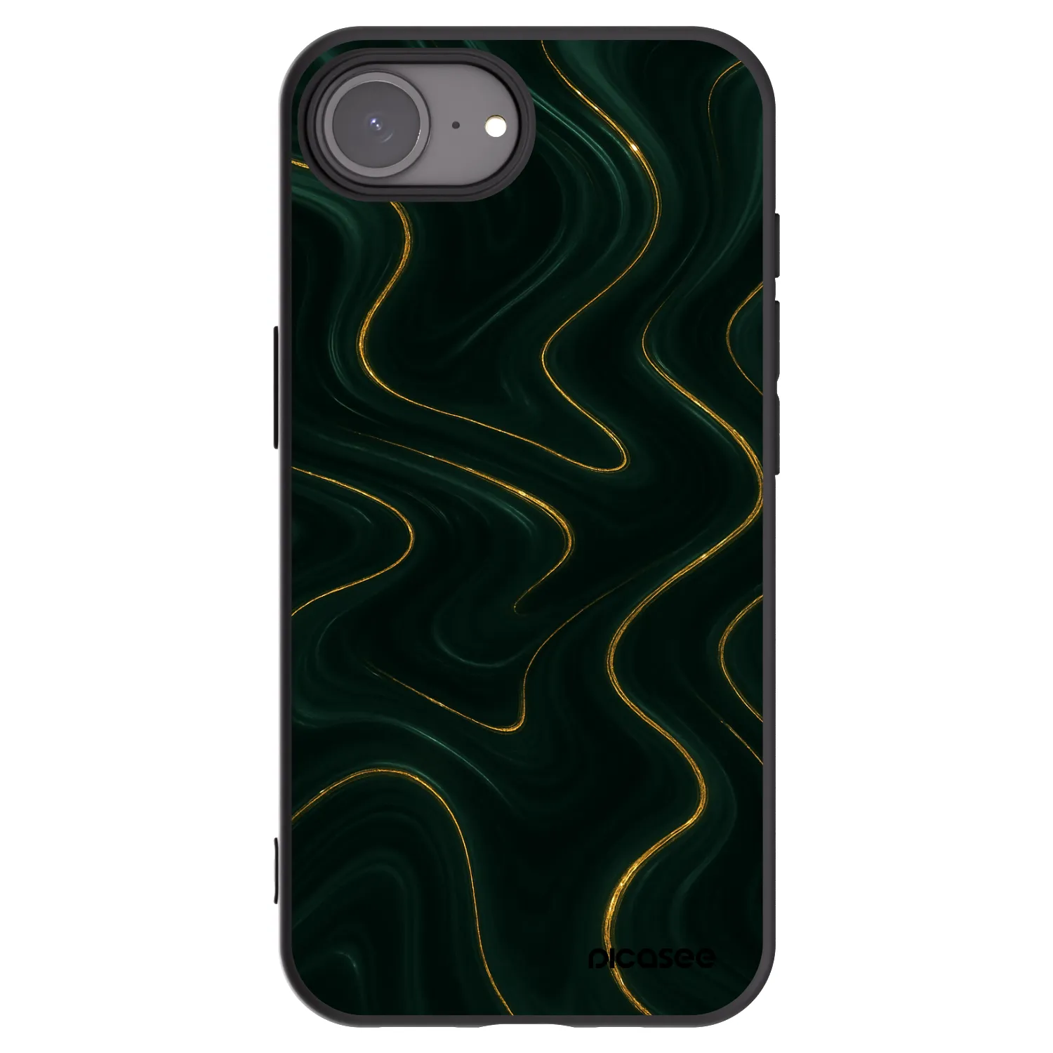 Picasee Μαύρη θήκη σιλικόνης για Apple iPhone 17e - Vawes
