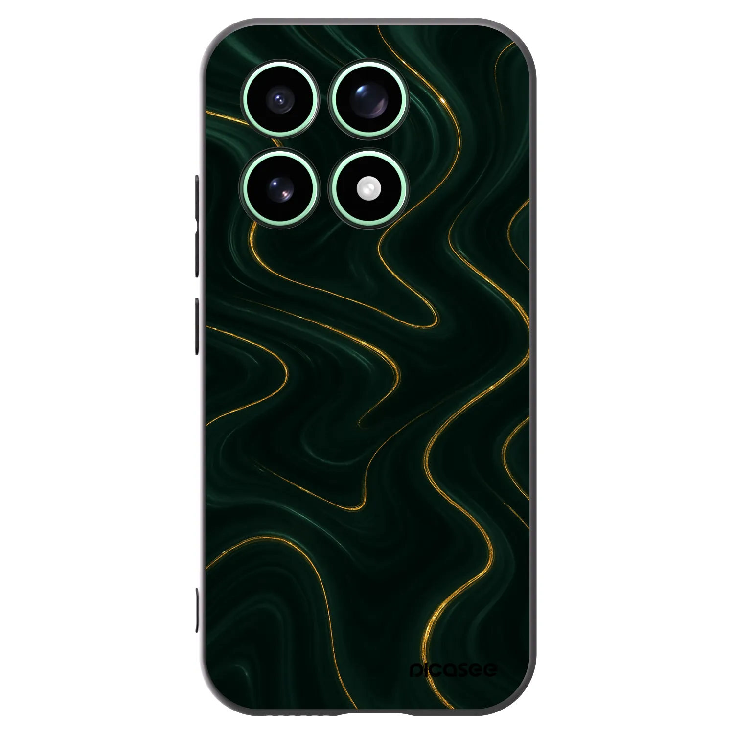 Picasee Μαύρη θήκη σιλικόνης για Xiaomi 17 - Vawes