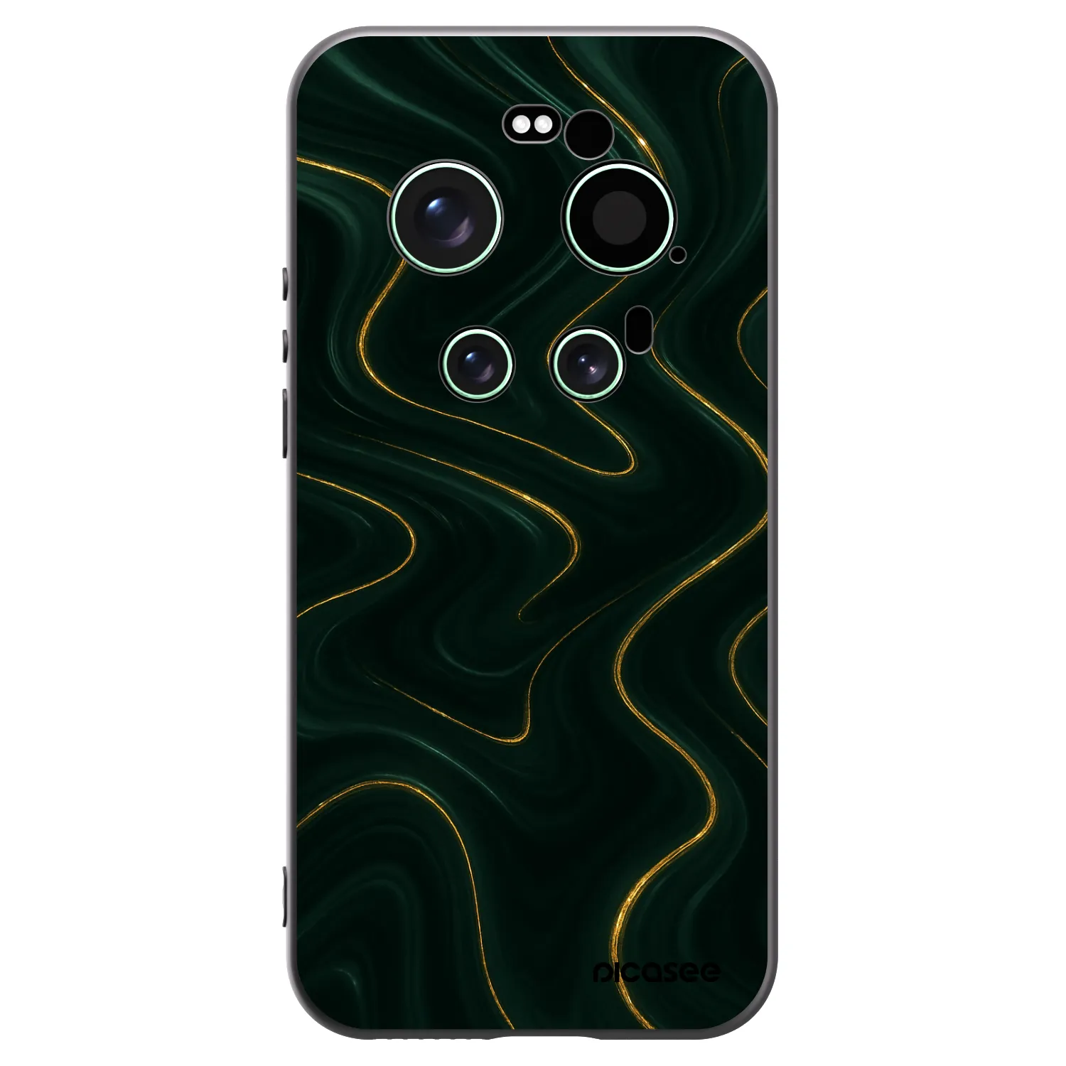 Picasee Μαύρη θήκη σιλικόνης για Xiaomi 17 Ultra - Vawes