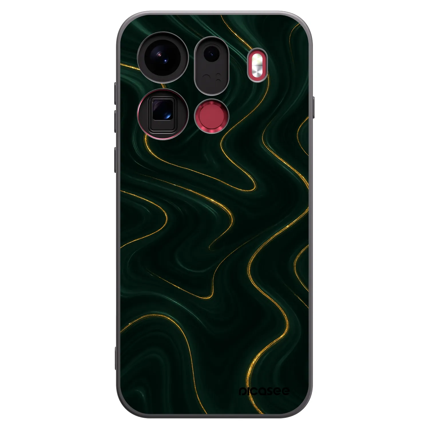 Picasee Μαύρη θήκη σιλικόνης για OPPO Find X9 Pro - Vawes