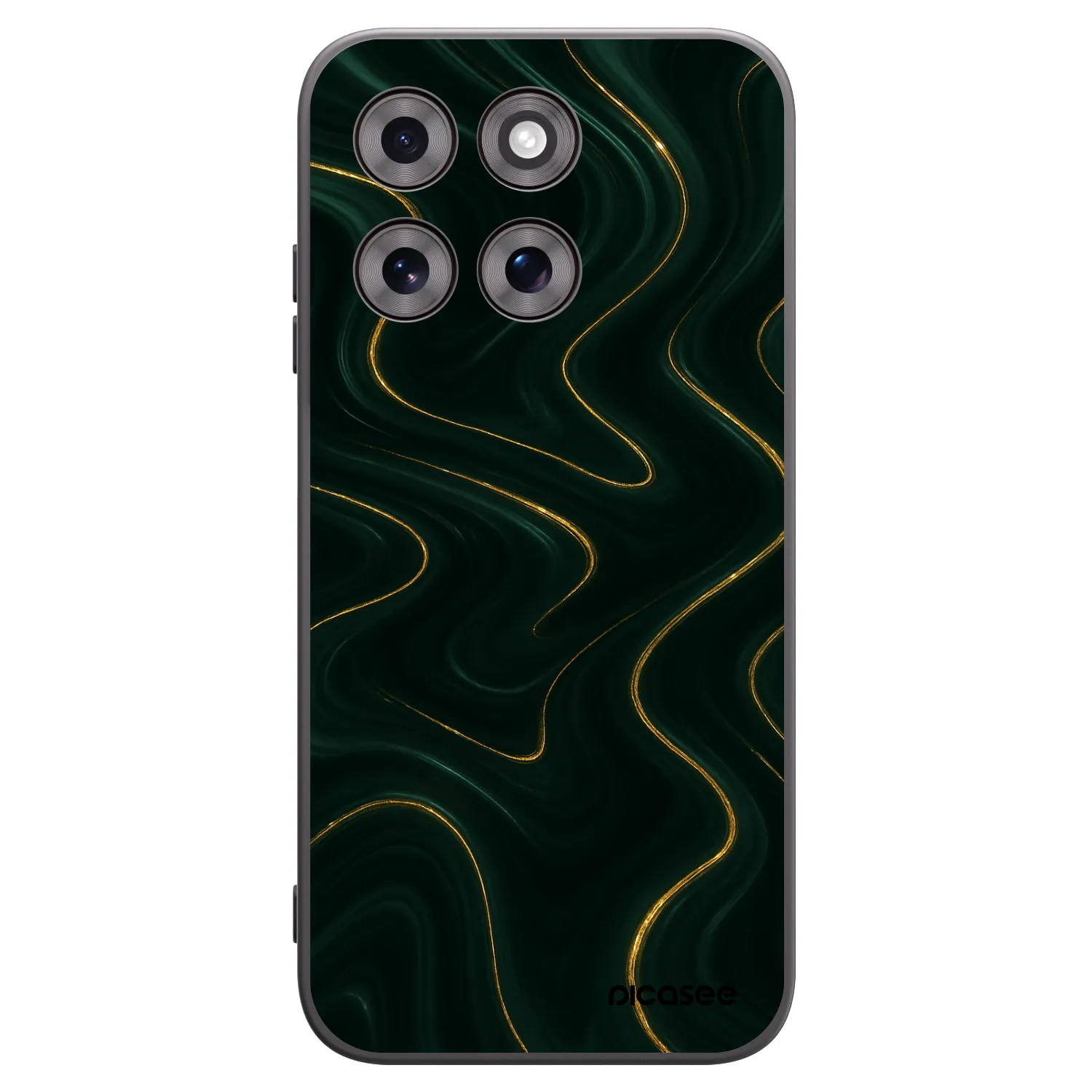 Picasee Μαύρη θήκη σιλικόνης για Motorola Moto G77 - Vawes
