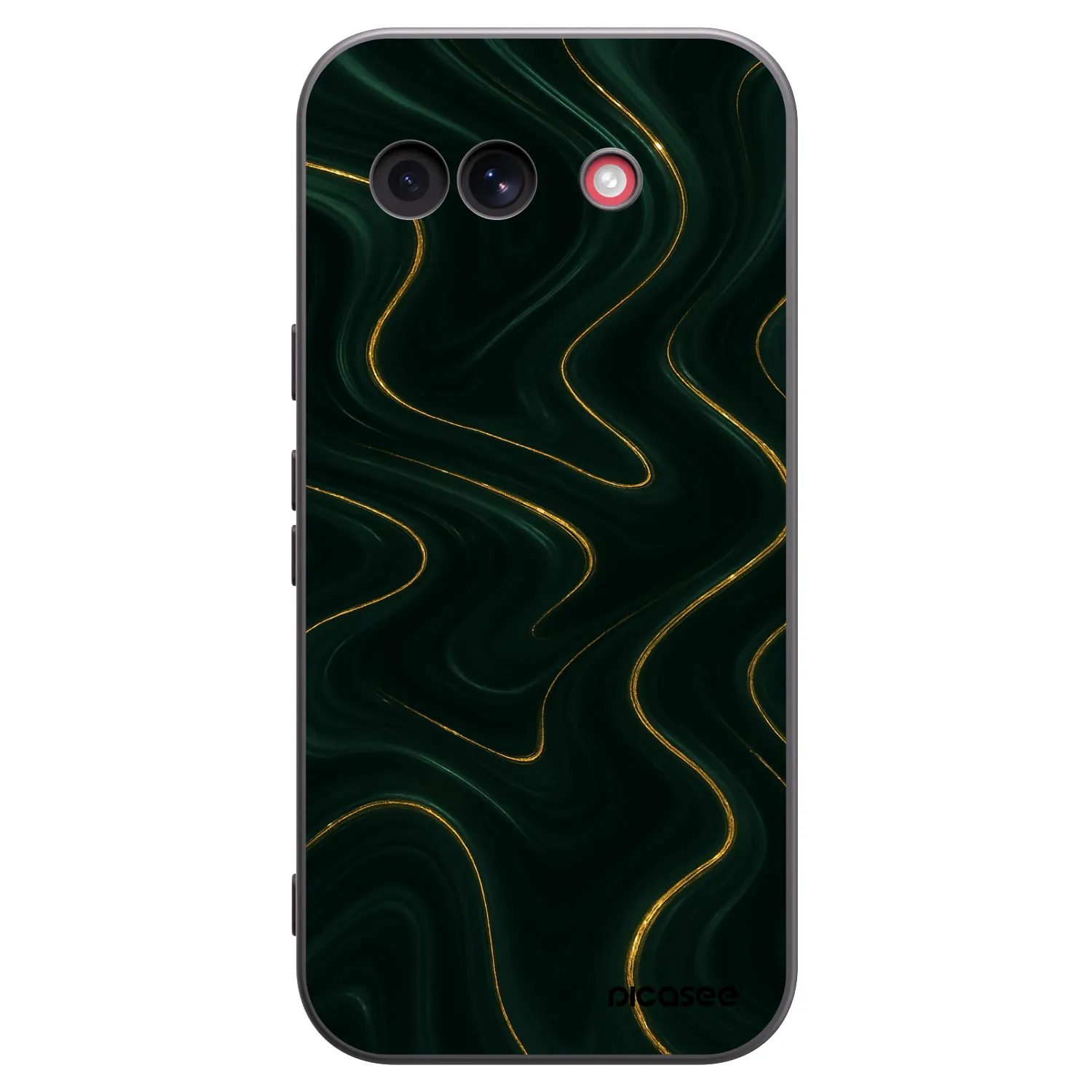 Picasee Μαύρη θήκη σιλικόνης για Google Pixel 10a - Vawes