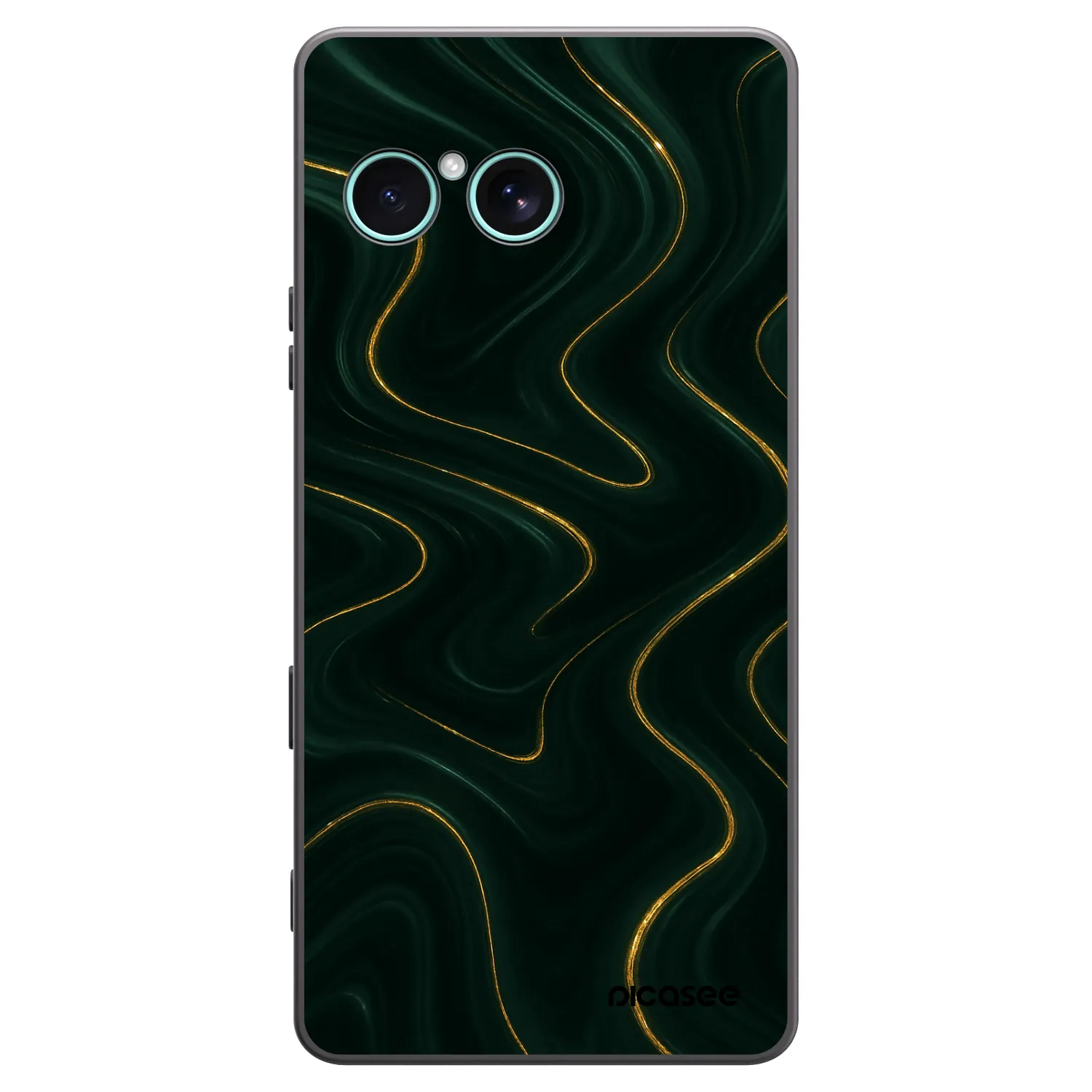 Picasee Μαύρη θήκη σιλικόνης για Sony Xperia 10 VII - Vawes