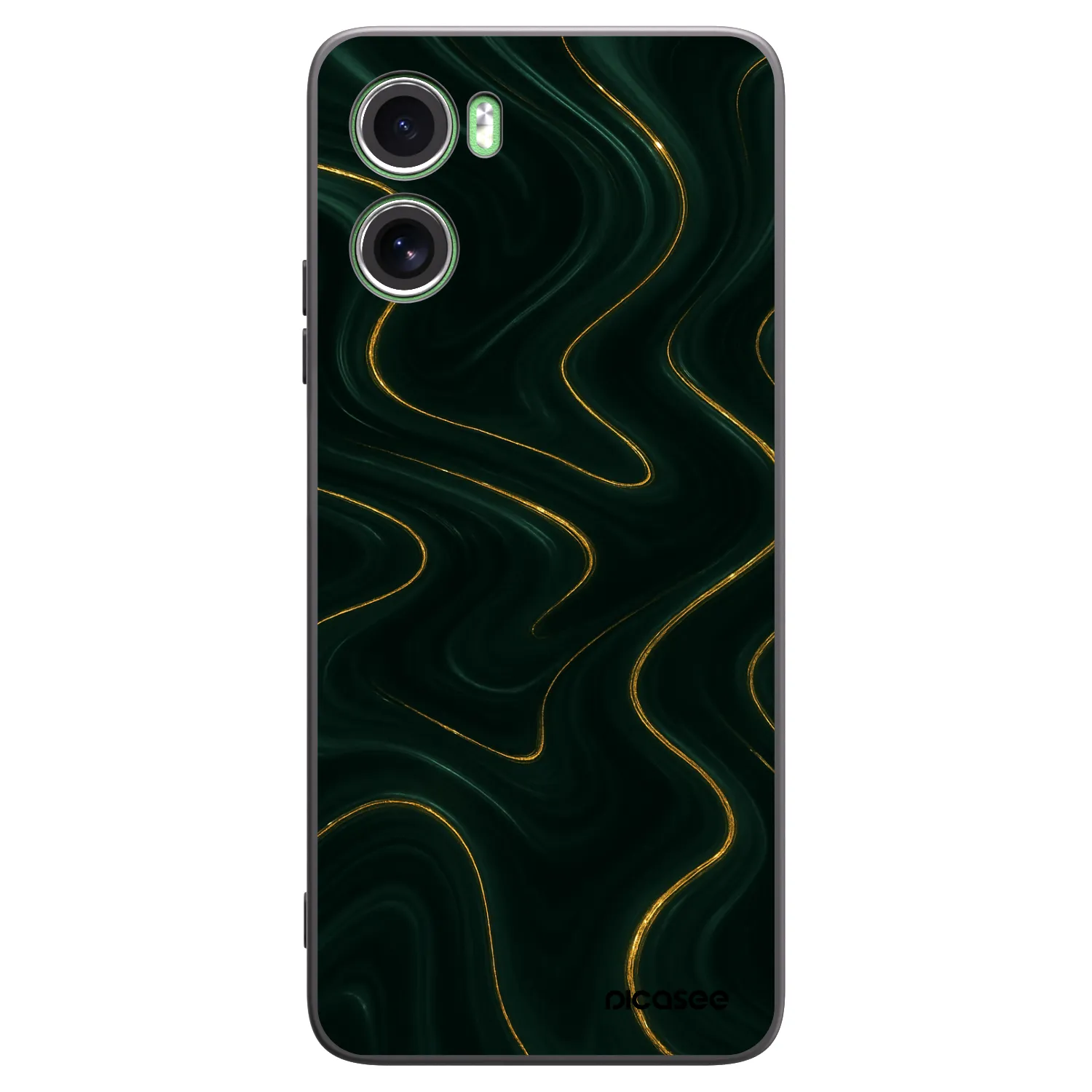 Picasee Μαύρη θήκη σιλικόνης για Motorola Moto G06 - Vawes