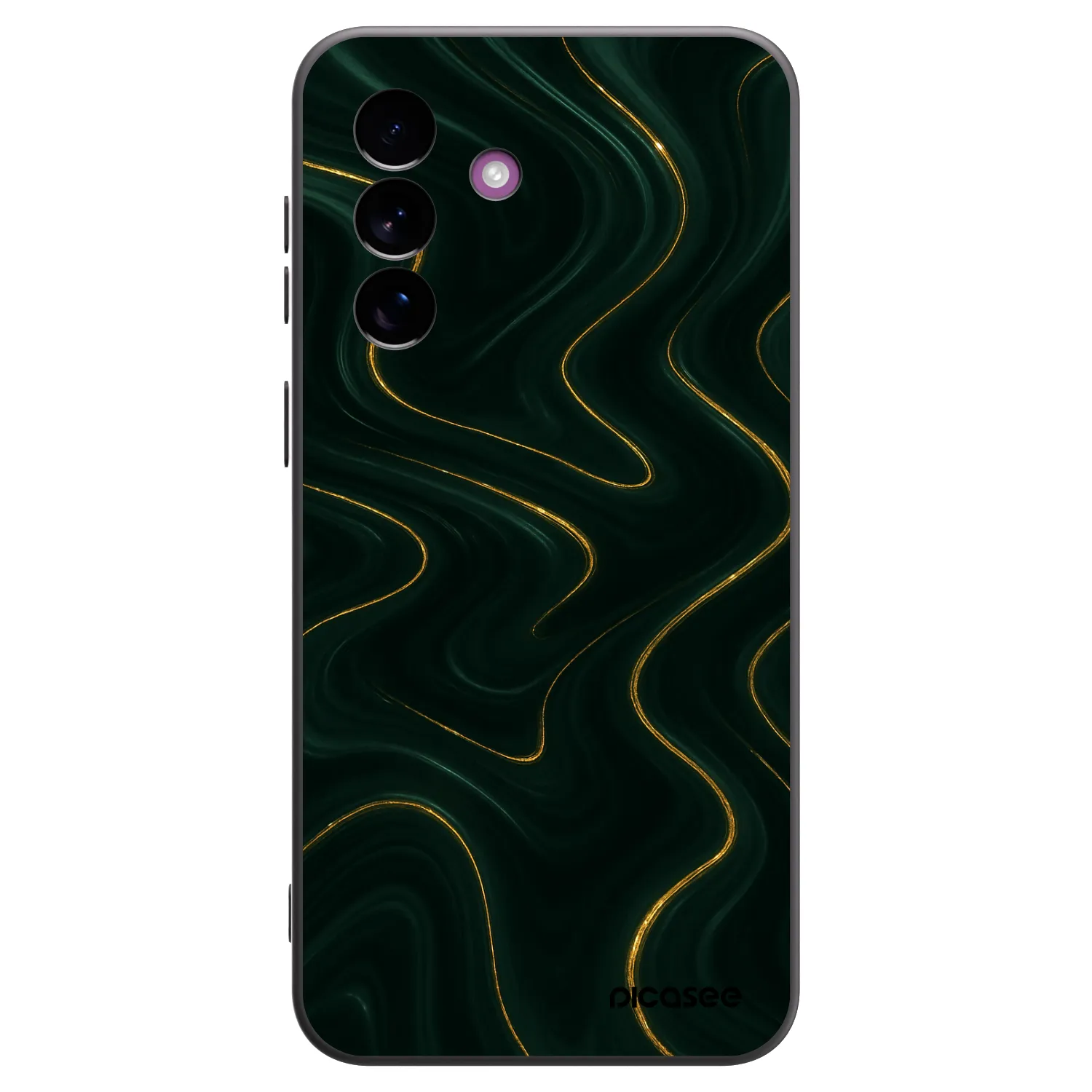 Picasee Μαύρη θήκη σιλικόνης για Samsung Galaxy A37 - Vawes