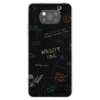 Picasee Μαύρη θήκη σιλικόνης για Xiaomi Poco X3 - CONFESSION