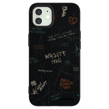 Picasee Μαύρη θήκη σιλικόνης για Apple iPhone 12 Pro - CONFESSION