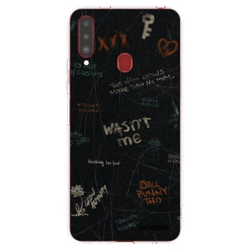 Picasee διαφανής θήκη σιλικόνης Samsung Galaxy A20s - CONFESSION