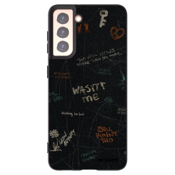 Picasee Μαύρη θήκη σιλικόνης για Samsung Galaxy S21 5G G991B - CONFESSION