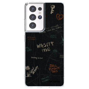 Picasee διαφανής θήκη σιλικόνης Samsung Galaxy S21 Ultra 5G G998B - CONFESSION
