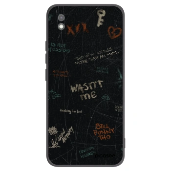 Picasee Μαύρη θήκη σιλικόνης για Xiaomi Redmi 9AT - CONFESSION