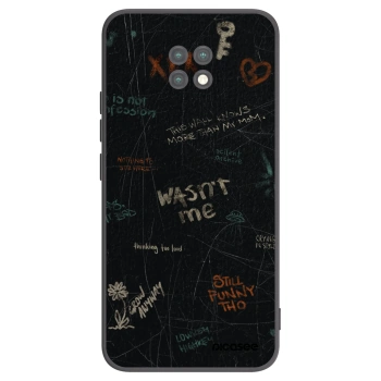 Picasee Μαύρη θήκη σιλικόνης για Xiaomi Redmi Note 9T - CONFESSION