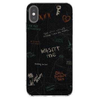 Picasee διαφανής θήκη σιλικόνης Apple iPhone XS Max - CONFESSION