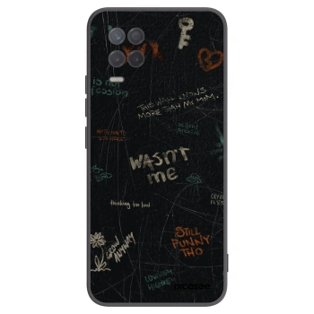 Picasee Μαύρη θήκη σιλικόνης για Realme 8 5G - CONFESSION