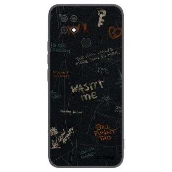 Picasee Μαύρη θήκη σιλικόνης για Xiaomi Redmi 10C - CONFESSION