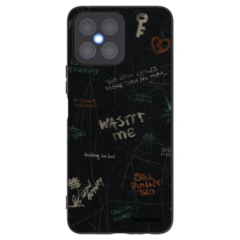 Picasee Μαύρη θήκη σιλικόνης για Honor X8 4G - CONFESSION