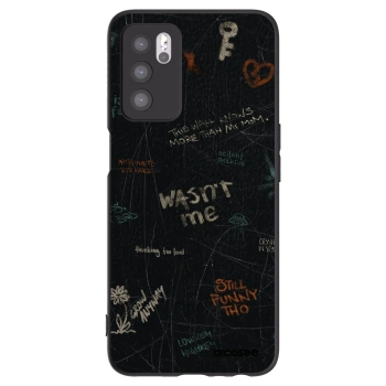 Picasee Μαύρη θήκη σιλικόνης για OPPO A16s - CONFESSION