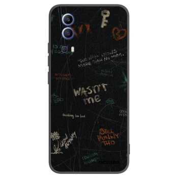 Picasee Μαύρη θήκη σιλικόνης για Vivo Y52 5G - CONFESSION