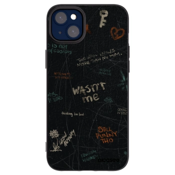 Picasee Μαύρη θήκη σιλικόνης για Apple iPhone 14 Plus - CONFESSION