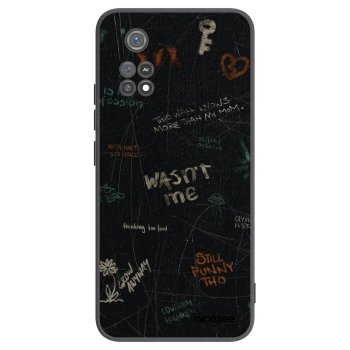 Picasee Μαύρη θήκη σιλικόνης για Xiaomi Poco M4 Pro - CONFESSION