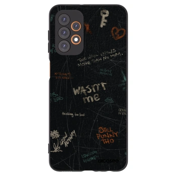 Picasee Μαύρη θήκη σιλικόνης για Samsung Galaxy A23 A235F 4G - CONFESSION