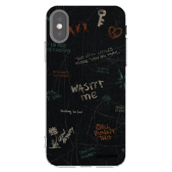 Picasee διαφανής θήκη σιλικόνης Apple iPhone X/XS - CONFESSION