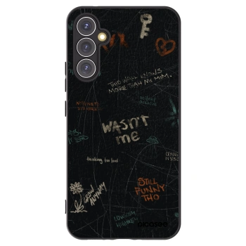 Picasee Μαύρη θήκη σιλικόνης για Samsung Galaxy A34 5G A346B - CONFESSION