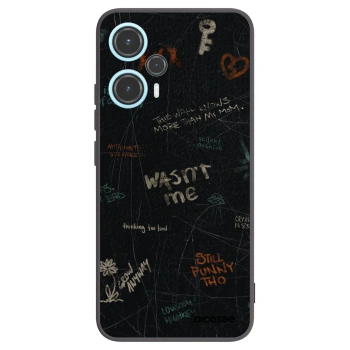 Picasee Μαύρη θήκη σιλικόνης για Xiaomi Poco F5 - CONFESSION