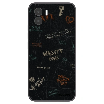 Picasee Μαύρη θήκη σιλικόνης για Xiaomi Redmi A2 - CONFESSION