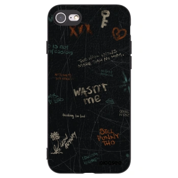 Picasee Μαύρη θήκη σιλικόνης για Apple iPhone 7 - CONFESSION