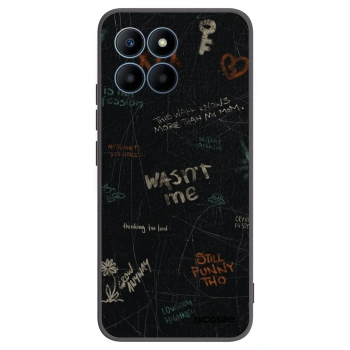 Picasee Μαύρη θήκη σιλικόνης για Honor 70 Lite - CONFESSION