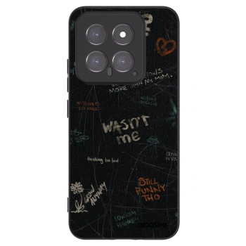 Picasee Μαύρη θήκη σιλικόνης για Xiaomi 14 - CONFESSION