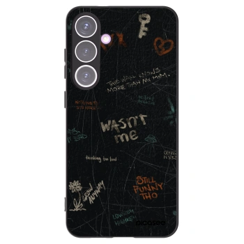 Picasee Μαύρη θήκη σιλικόνης για Samsung Galaxy S24+ S926B 5G - CONFESSION