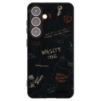Picasee Μαύρη θήκη σιλικόνης για Samsung Galaxy S24 S921B 5G - CONFESSION