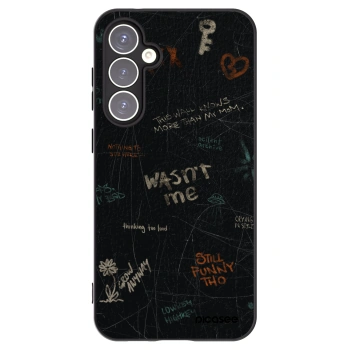 Picasee Μαύρη θήκη σιλικόνης για Samsung Galaxy S23 FE S711B - CONFESSION