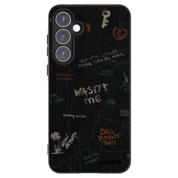 Picasee Μαύρη θήκη σιλικόνης για Samsung Galaxy A55 5G A556B - CONFESSION