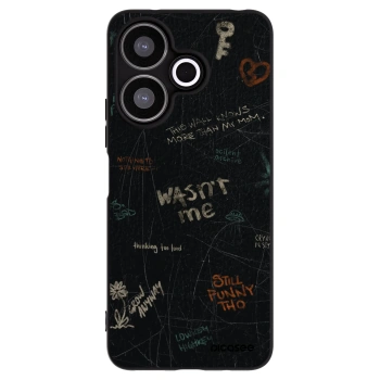 Picasee Μαύρη θήκη σιλικόνης για Xiaomi Redmi 13 4G - CONFESSION