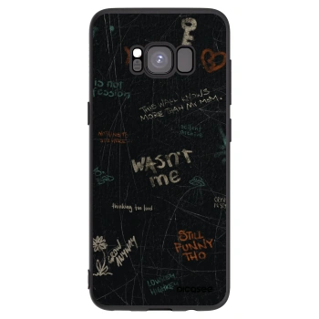 Picasee Μαύρη θήκη σιλικόνης για Samsung Galaxy S8 G950F - CONFESSION