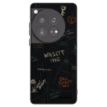 Picasee Μαύρη θήκη σιλικόνης για OnePlus 12 5G - CONFESSION