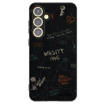 Picasee Μαύρη θήκη σιλικόνης για Samsung Galaxy S24 FE S721B - CONFESSION