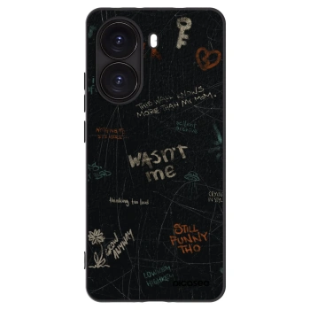 Picasee Μαύρη θήκη σιλικόνης για Xiaomi Poco X7 Pro 5G - CONFESSION