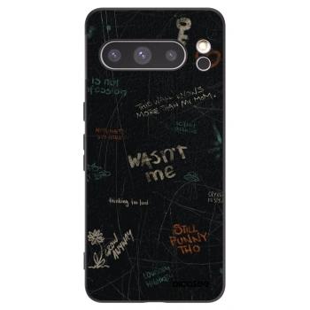 Picasee Μαύρη θήκη σιλικόνης για Google Pixel 8 Pro - CONFESSION