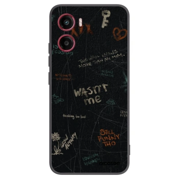 Picasee Μαύρη θήκη σιλικόνης για Motorola Moto G05 - CONFESSION