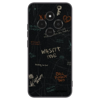 Picasee Μαύρη θήκη σιλικόνης για Xiaomi Poco C75 - CONFESSION