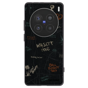 Picasee Μαύρη θήκη σιλικόνης για Vivo X200 Pro - CONFESSION