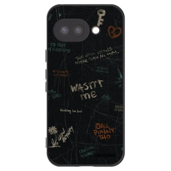 Picasee Μαύρη θήκη σιλικόνης για Google Pixel 9a - CONFESSION