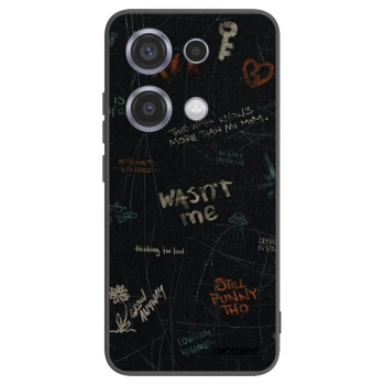 Picasee Μαύρη θήκη σιλικόνης για Xiaomi Redmi Note 14S - CONFESSION